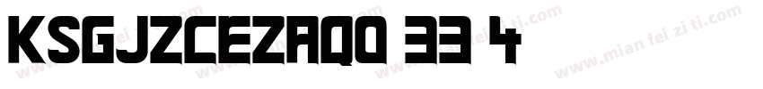 KSGJZCEZAQ0 33 4字体转换